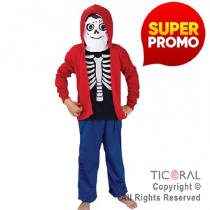 DISFRAZ ESQUELETO MIGUEL HW TALLE 2 x 1